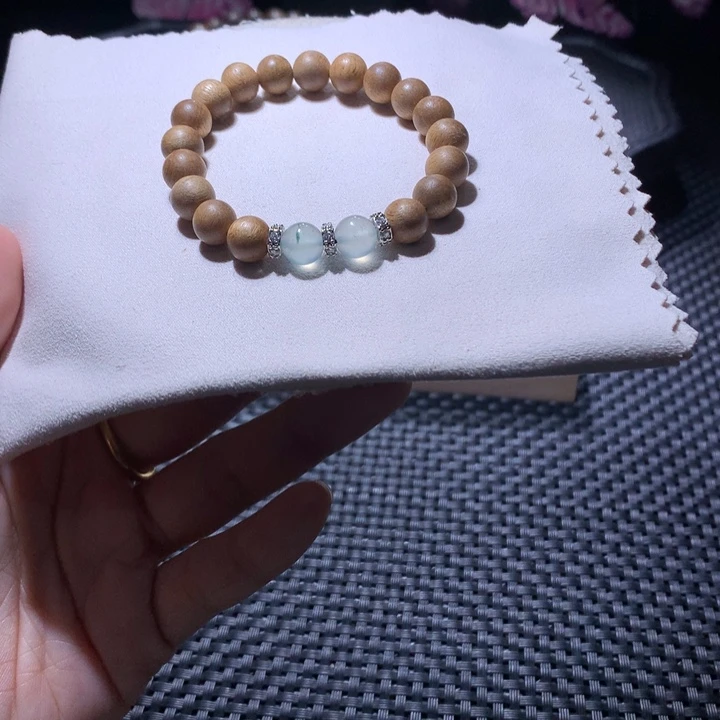 翡翠散珠蓝钢双珠卡8