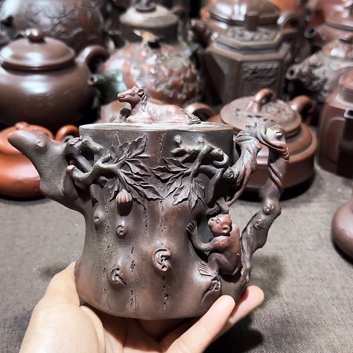 泥塑【****堂紫砂壶茶具
