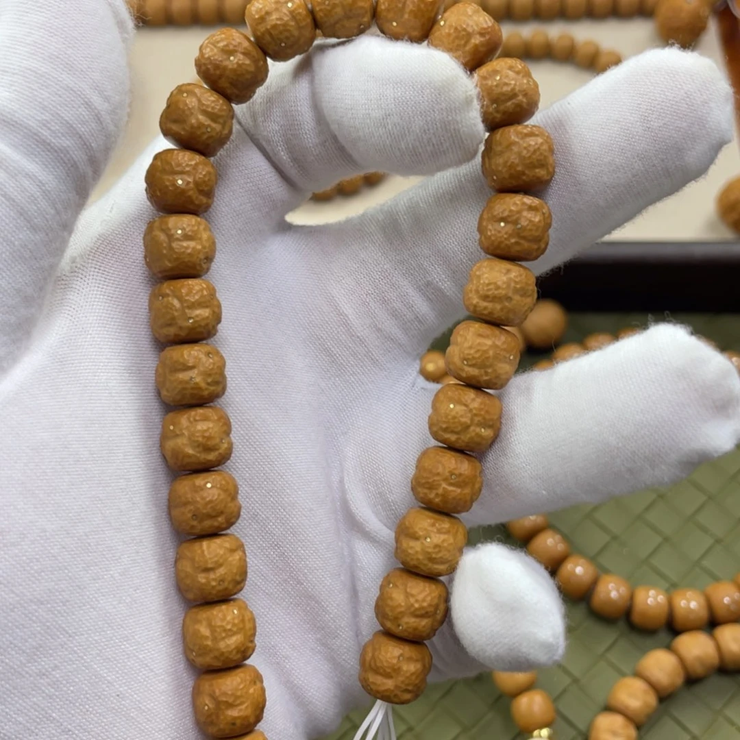 猴头核桃手串猴头手串纯手工饕餮镶嵌