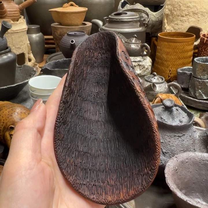 竹根茶则茶器茶器