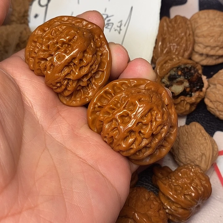 文玩核桃把件宫45