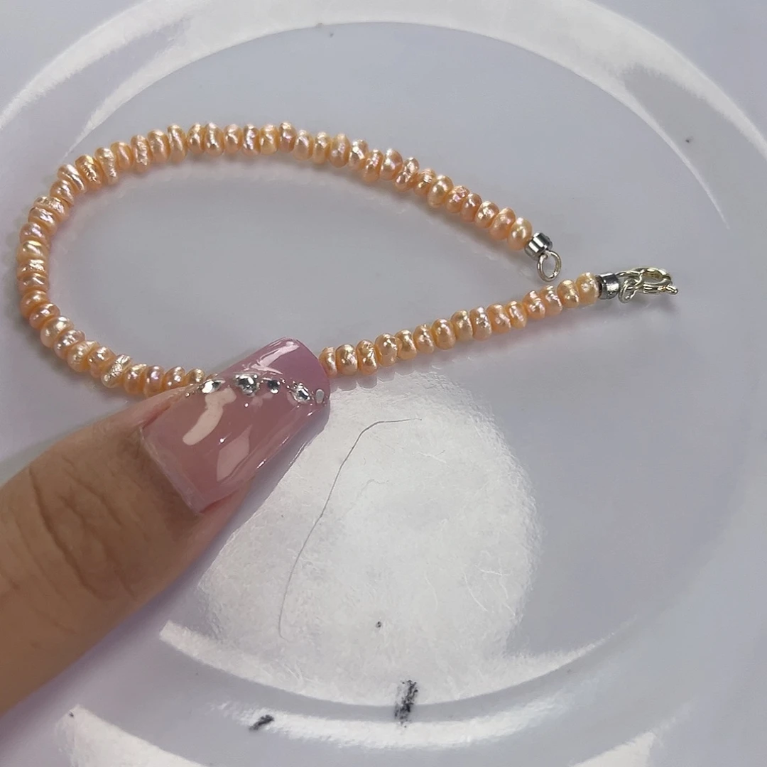 钛钢手绳淡水珍珠