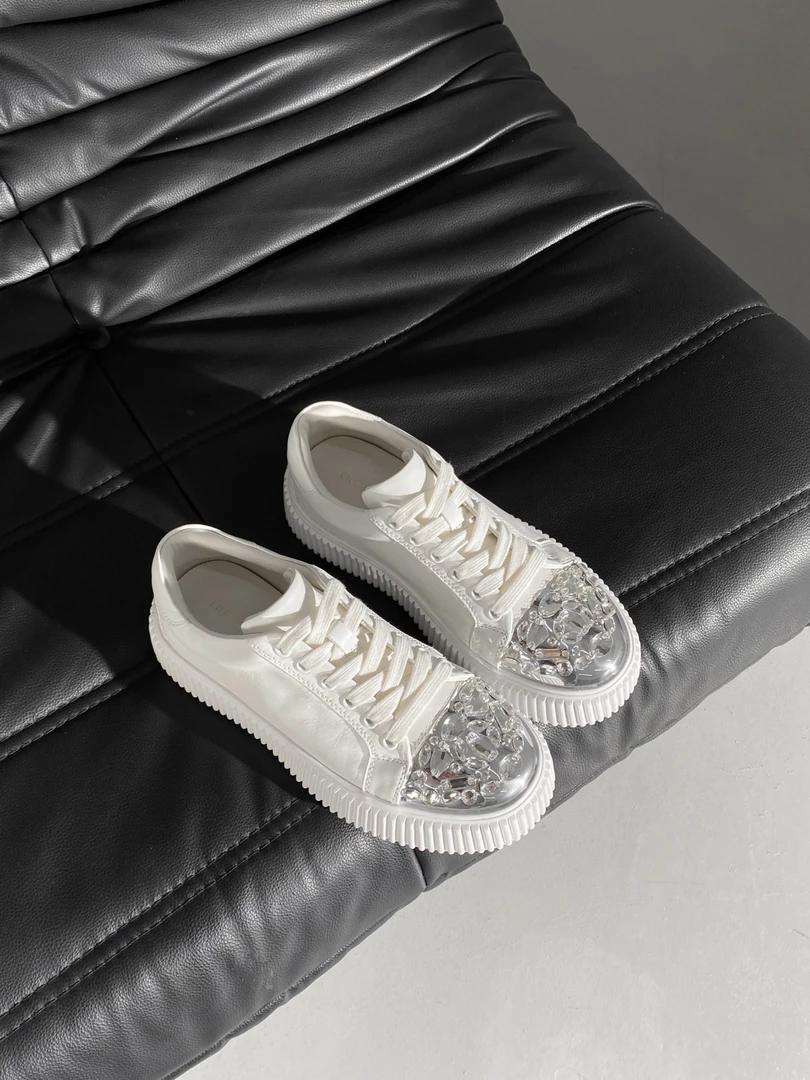 【聚新汇】6083-5个性厚底板鞋小白鞋百搭时尚增高春季夏季真皮