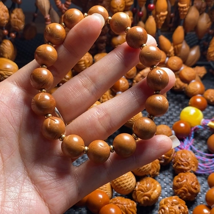 吊坠橄榄核无**已桃和光珠