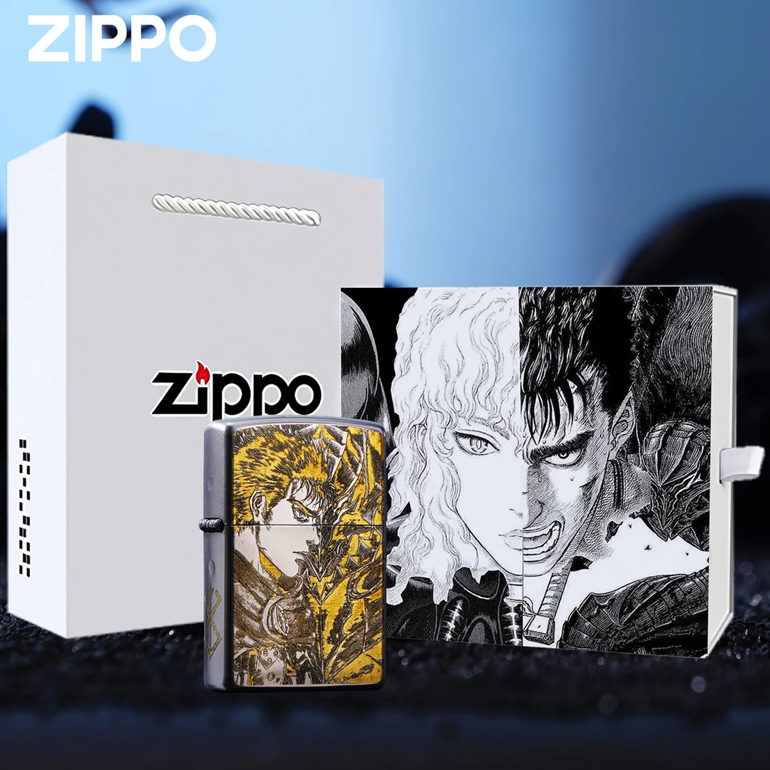 zippo打火机剑风传奇-五面精雕防风煤油打火机送男友礼物DYH1X1