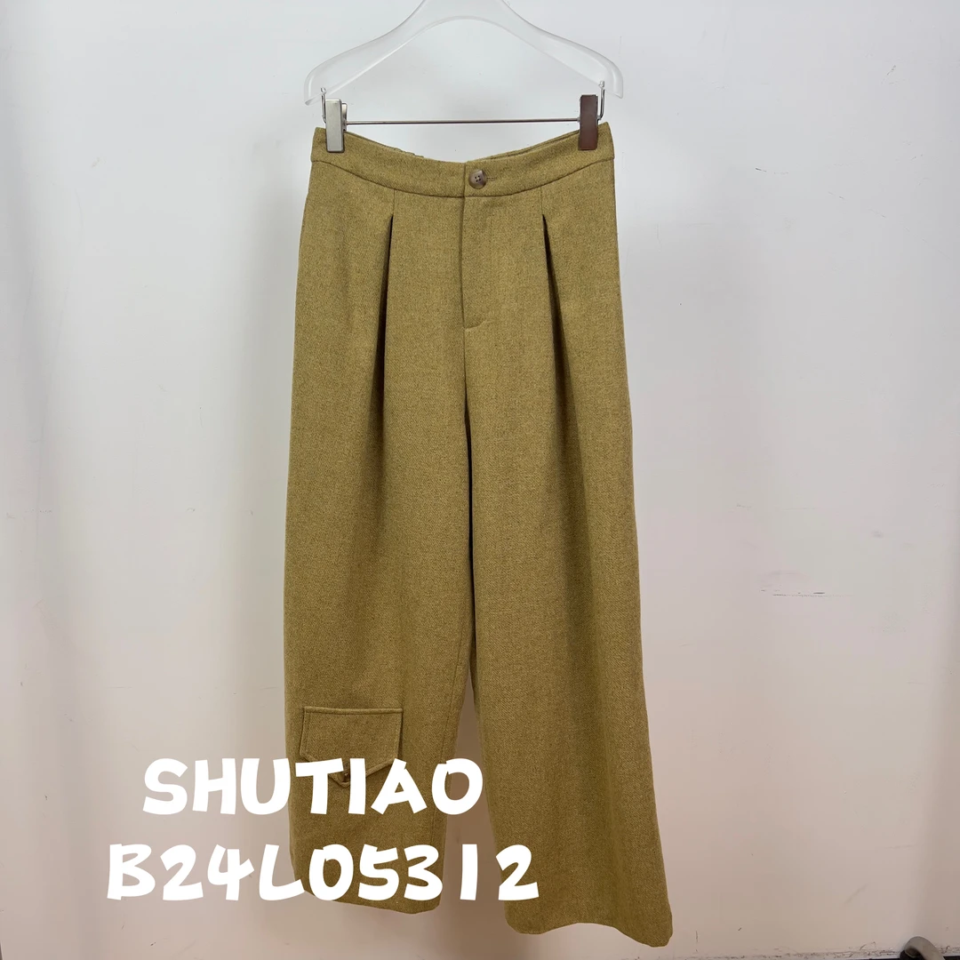 【SHUTIAO】2024秋冬：新款小众设计款裤子B24L05312