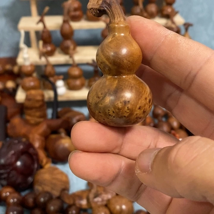 木?***城麻梨疙瘩手工雕刻葫芦