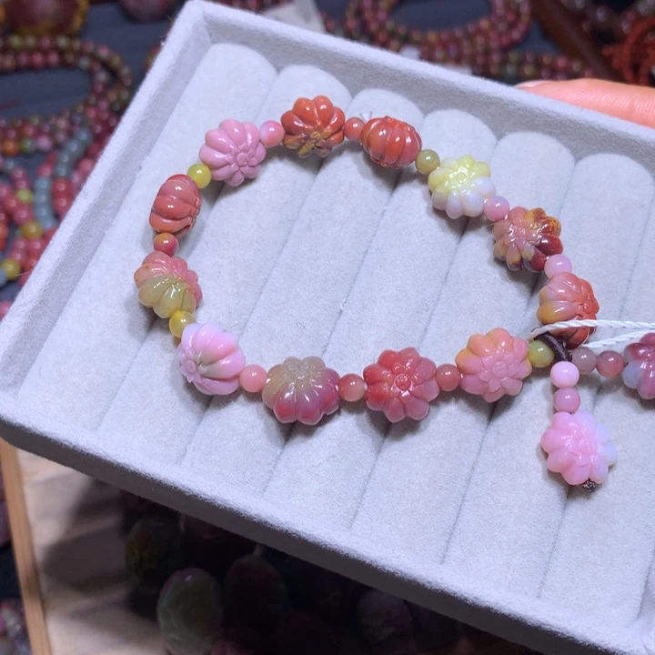 玛瑙/玉髓未镶嵌手链盐源玛瑙