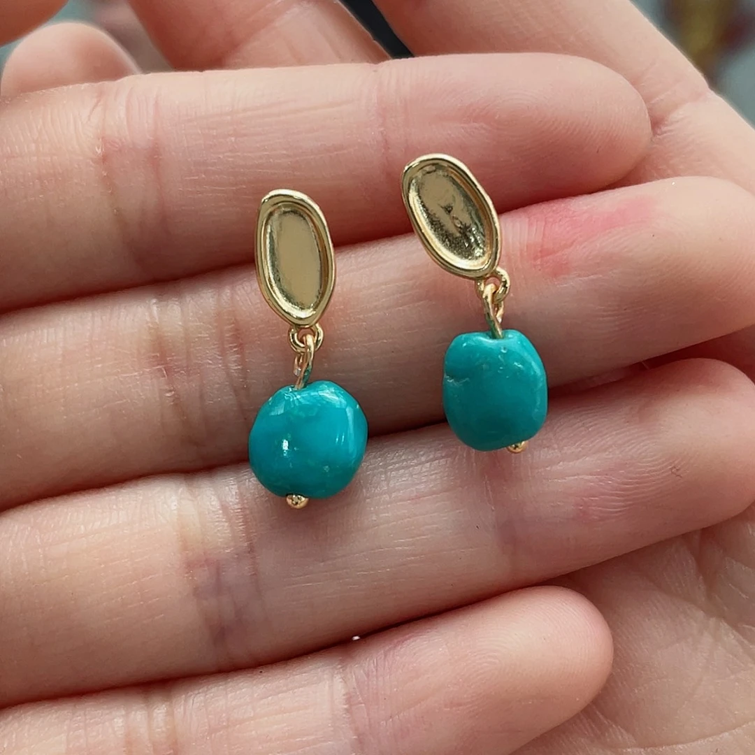 绿松石戒指银S925镶嵌