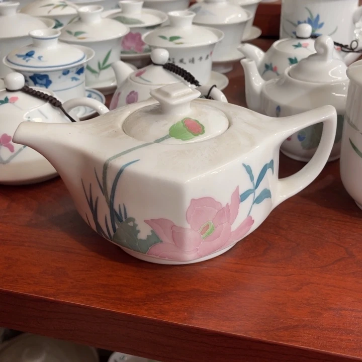 陶瓷醴陵釉下手绘茶壶 二等