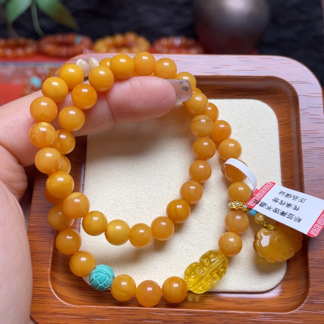 蜜蜡未镶嵌手链手串