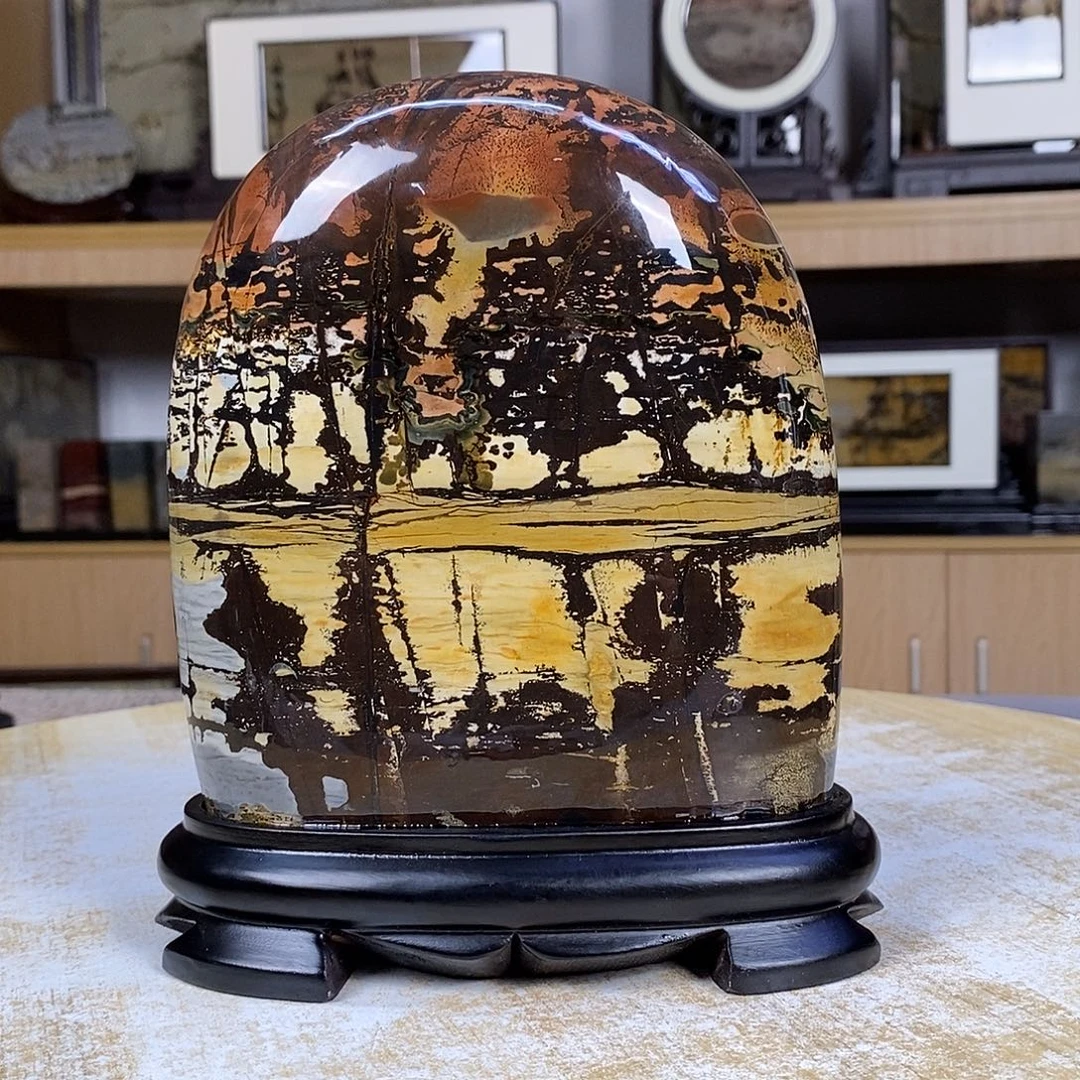 *****砖雕广西国画石摆件