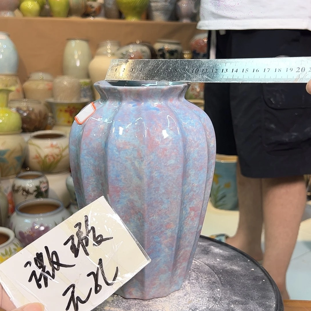 景德镇陶瓷花盆微瑕123