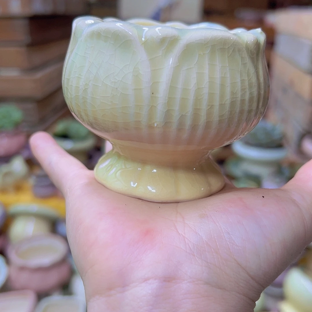 陶瓷花盆当场满12包邮