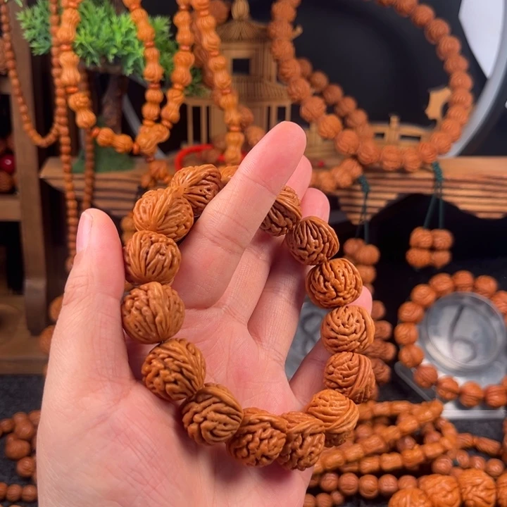 一***缘手串桃核链接手串13