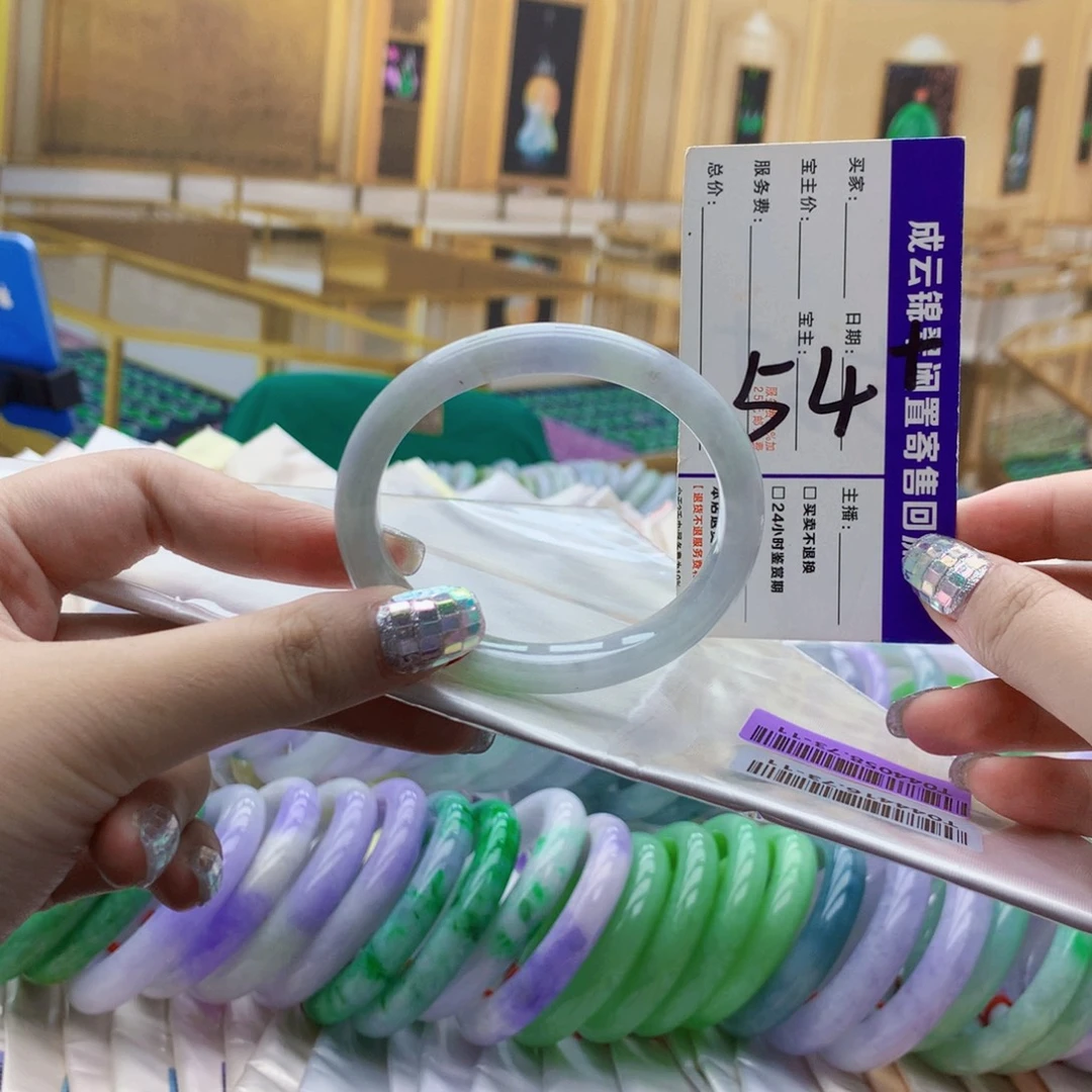 翡翠未镶嵌手镯qh