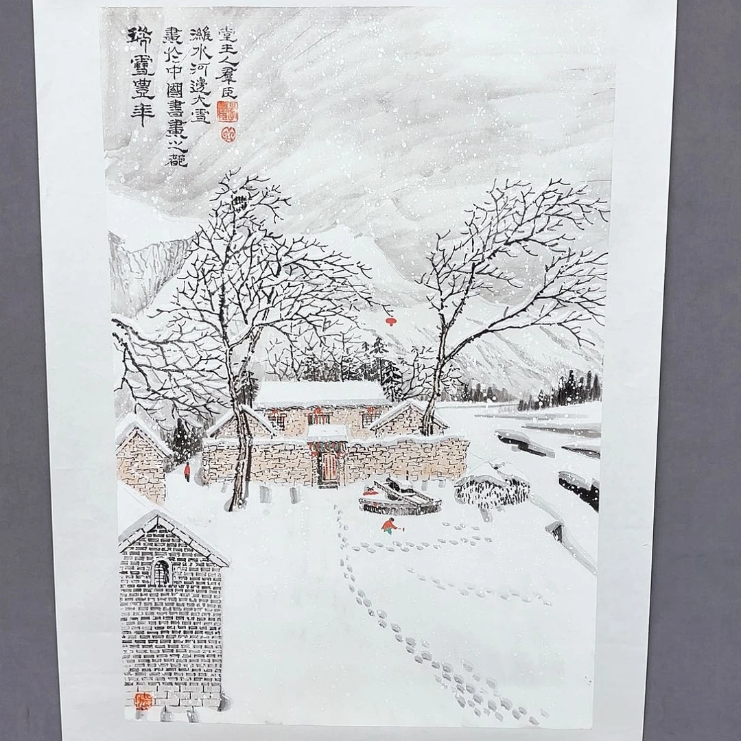 国画艺术家真人手绘