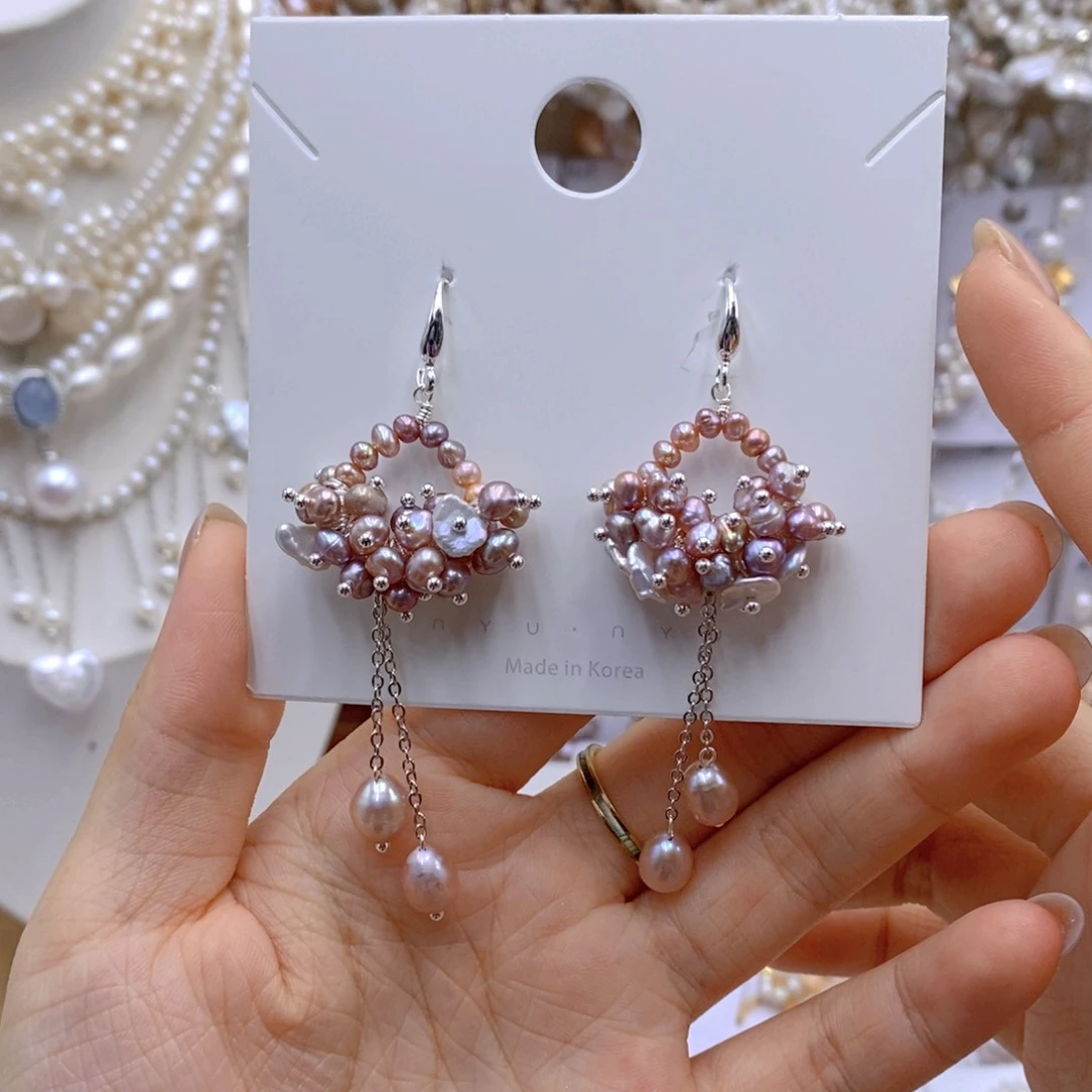 淡水珍珠银S925镶嵌颈饰