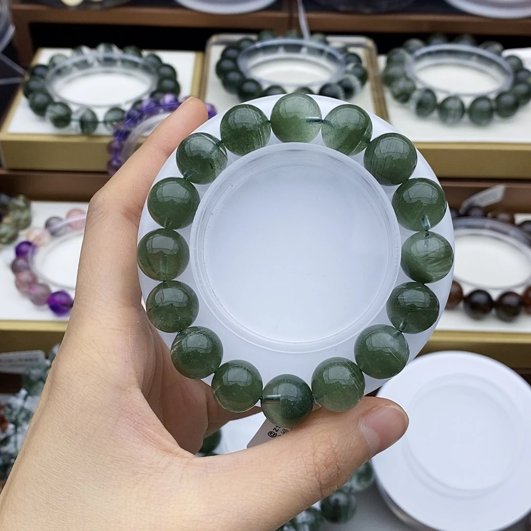 水晶手串未镶嵌绿幽灵