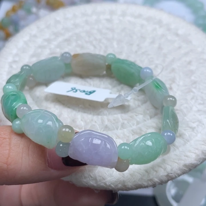 翡翠未镶嵌手链天然A货缅甸翡翠