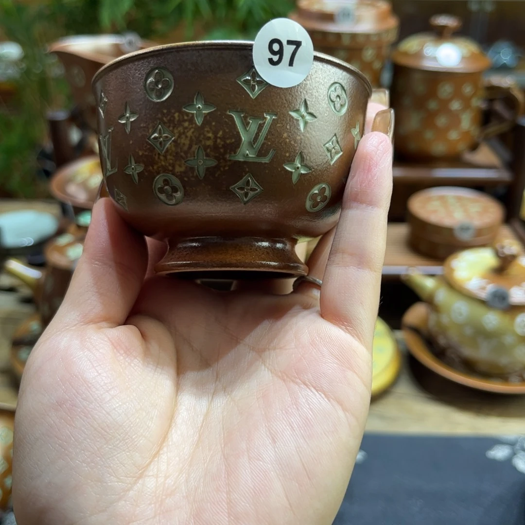 不***业草木灰老花手工杯