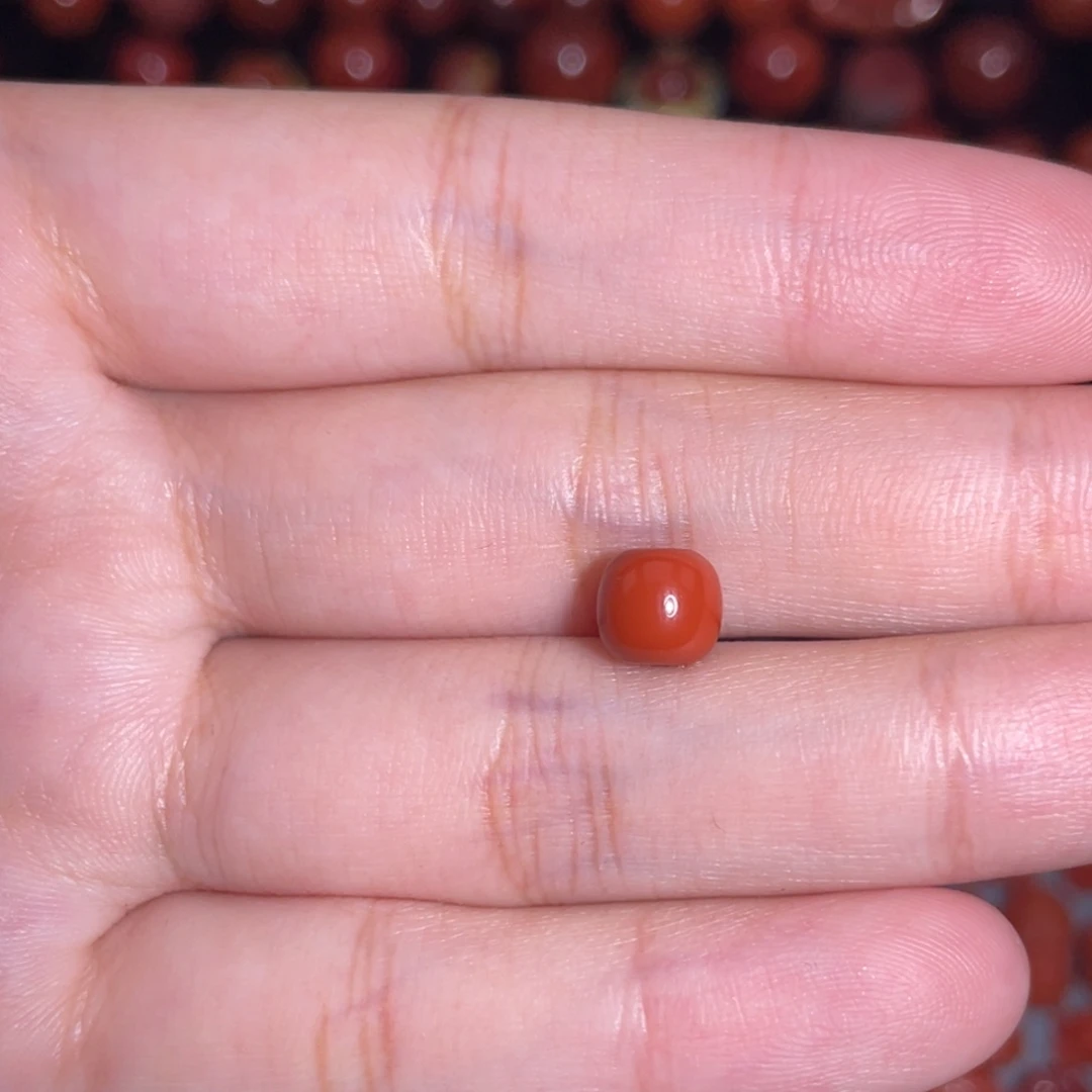 南红玛瑙未镶嵌瓦西老型7mm