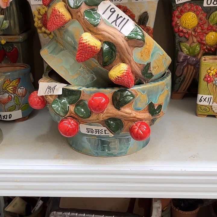 紫砂花盆粗陶材质多肉花盆