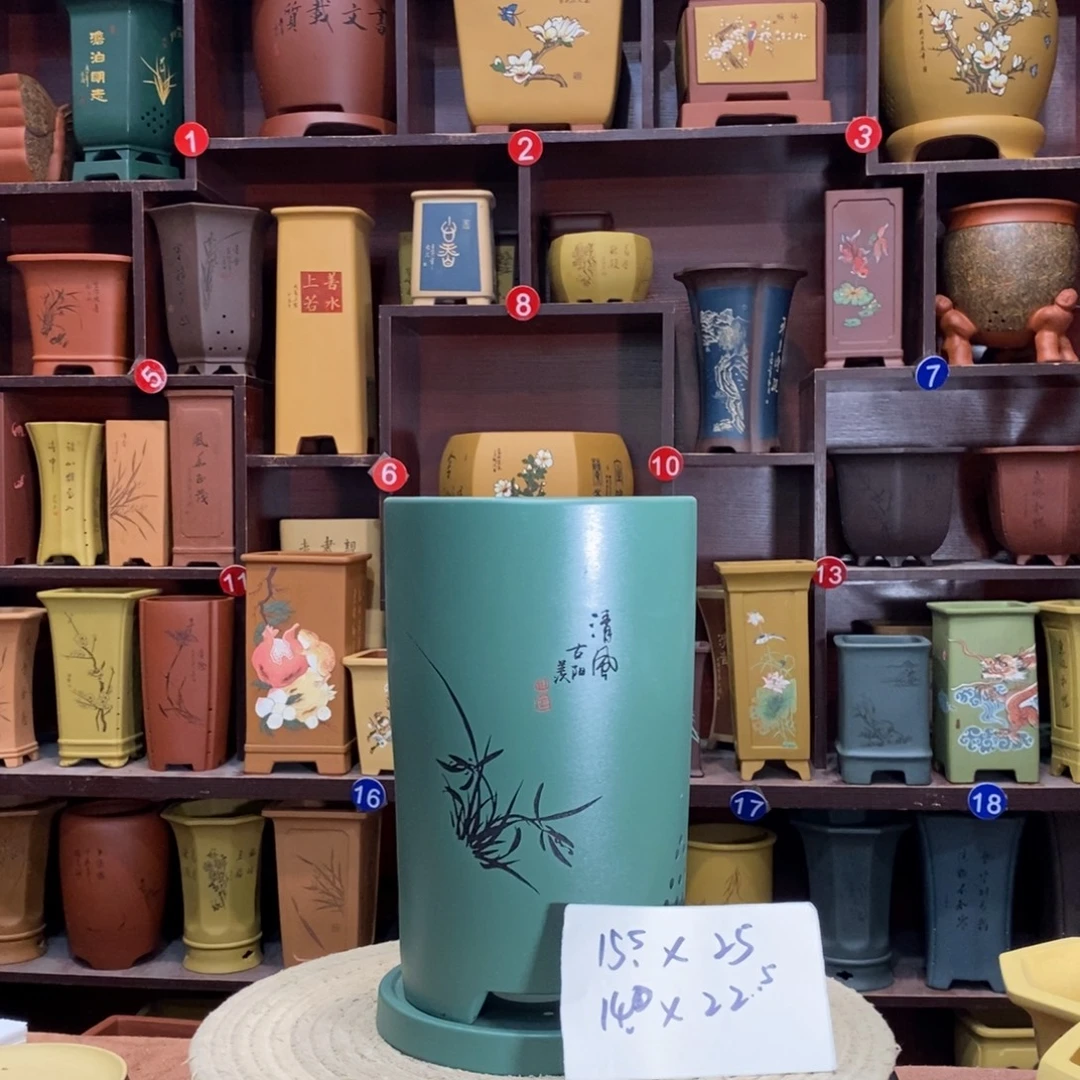 紫砂艺术紫砂花盆