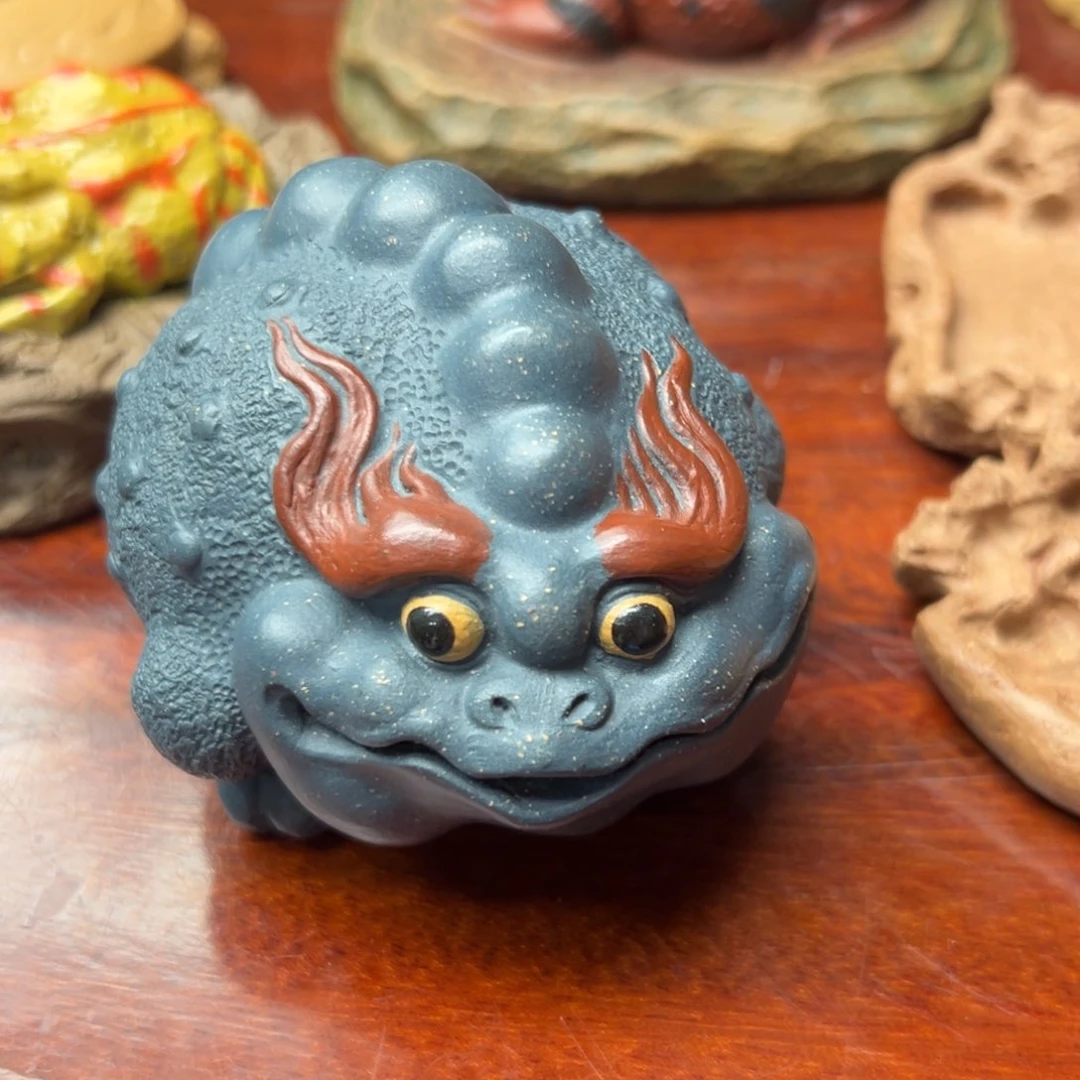 紫砂茶杯福蟾紫砂紫砂