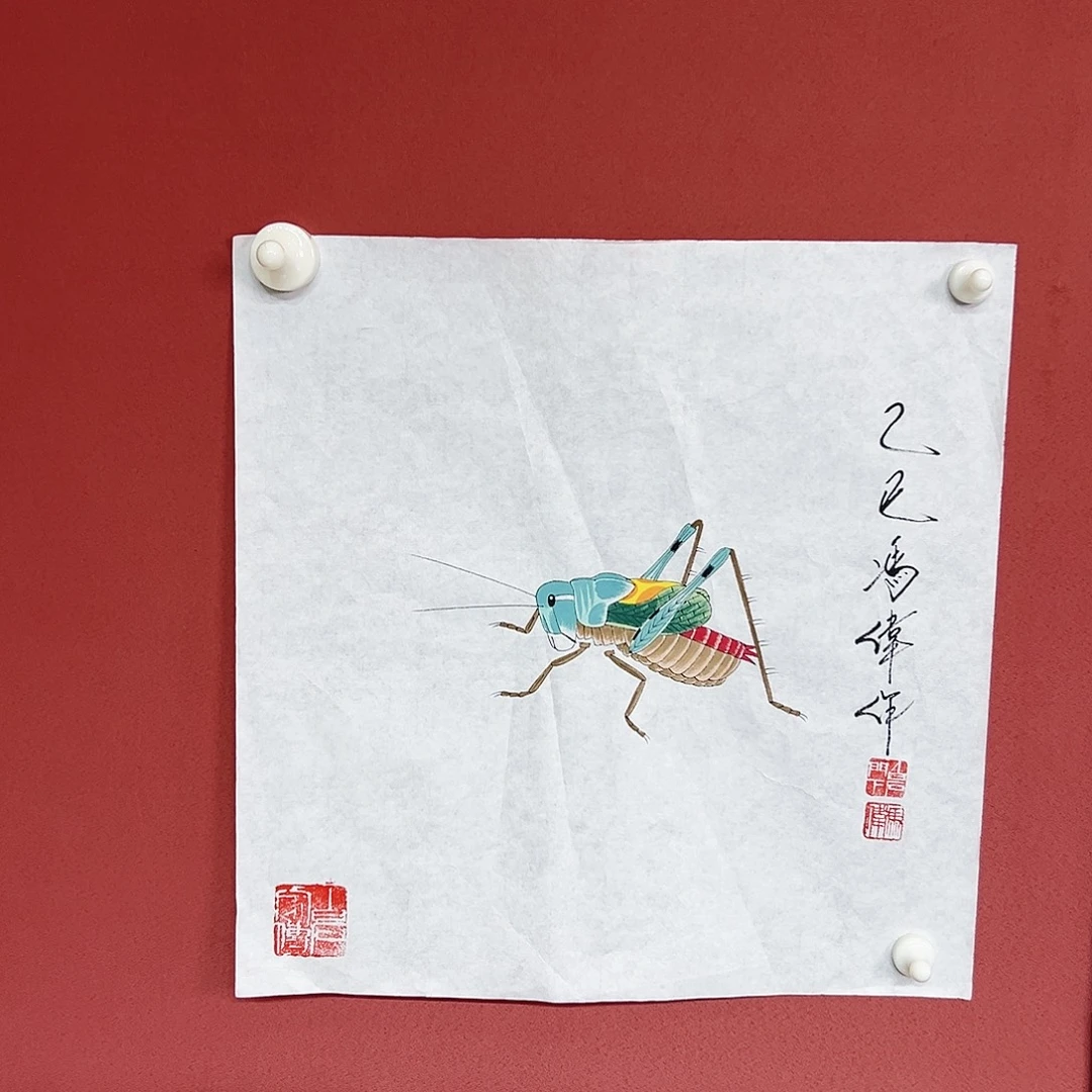 国画冯伟老师亲笔手绘国画作品慧