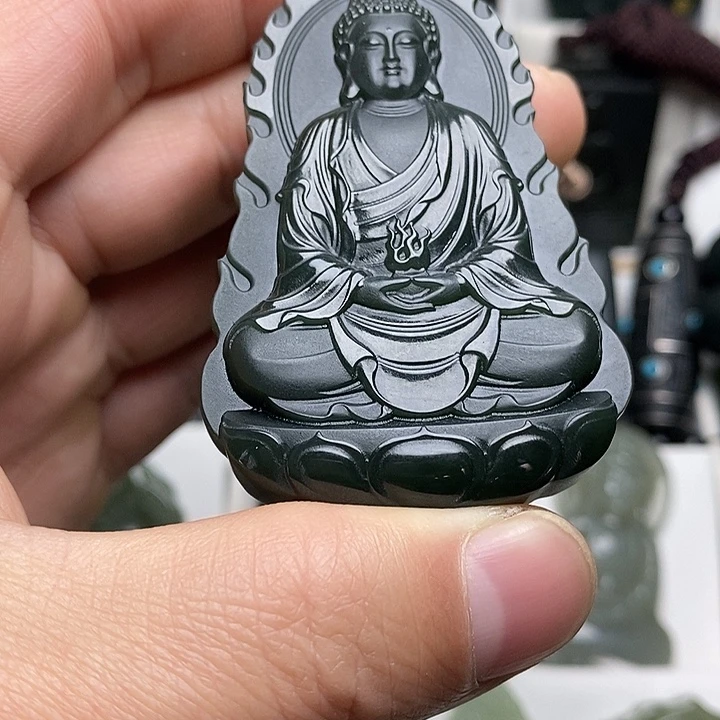 和田玉（青玉）未镶嵌颈饰