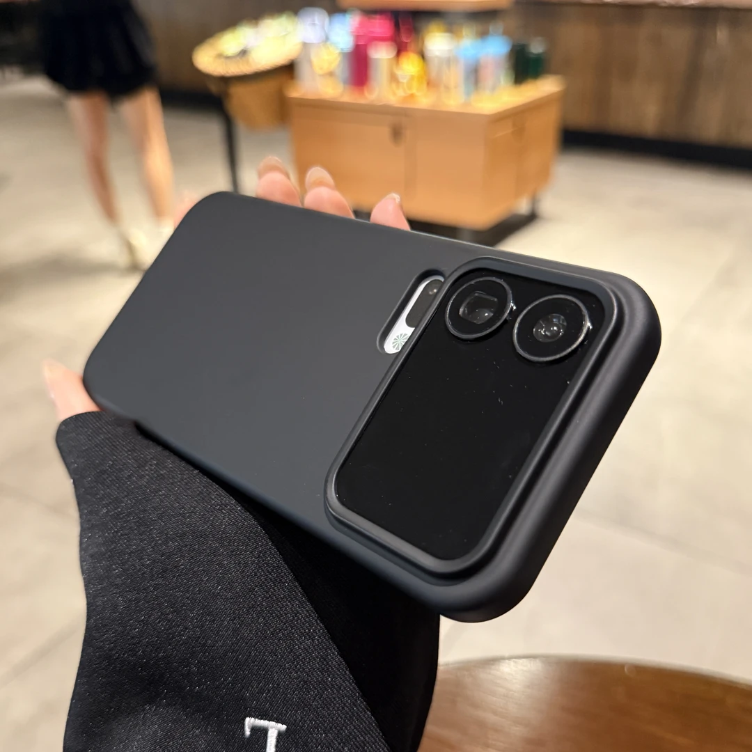高级感黑色适用小米17promax手机壳肤感液态软硅胶简约全包男女款