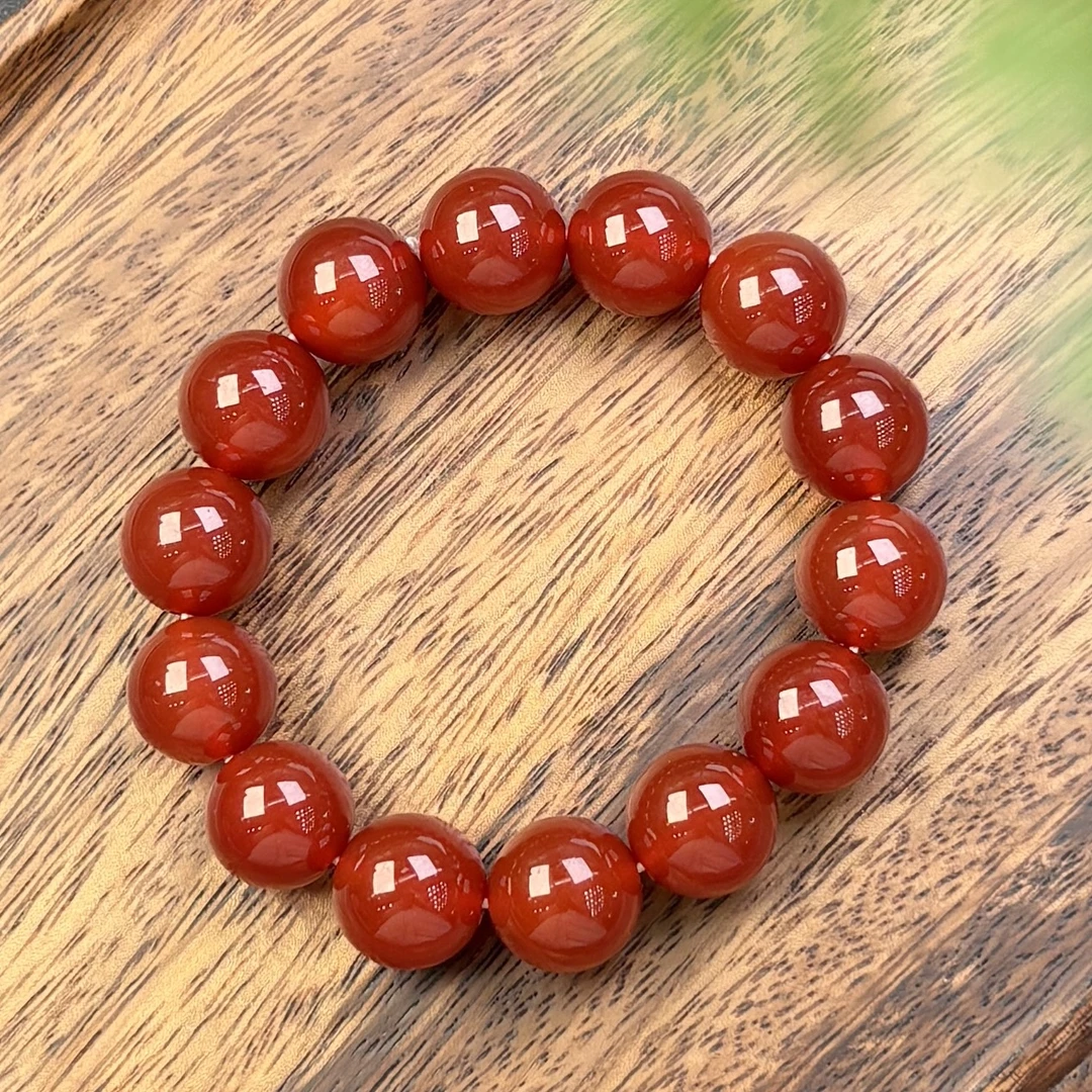 2215835/天然玛瑙圆珠手串男女同款  多样性一件发