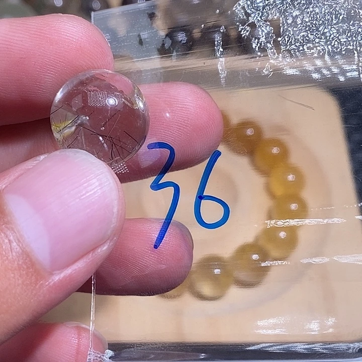 5***2未镶嵌手链发晶天然水晶手串