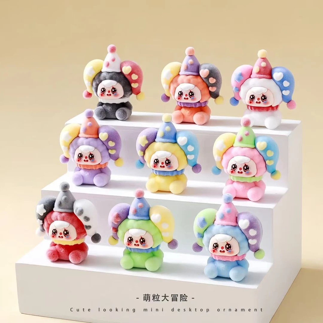 【双许愿+九宫格】植绒马戏团小丑DIY树脂卡通创意车载桌面摆件饰品