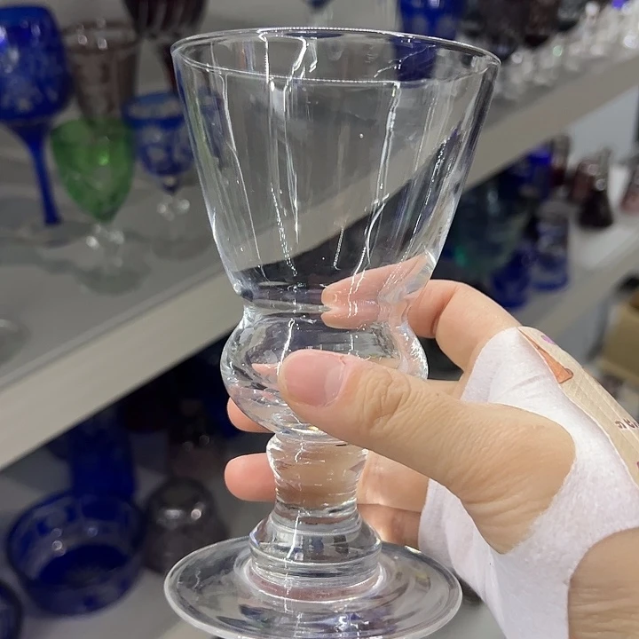 手柄款水晶玻璃微瑕一个