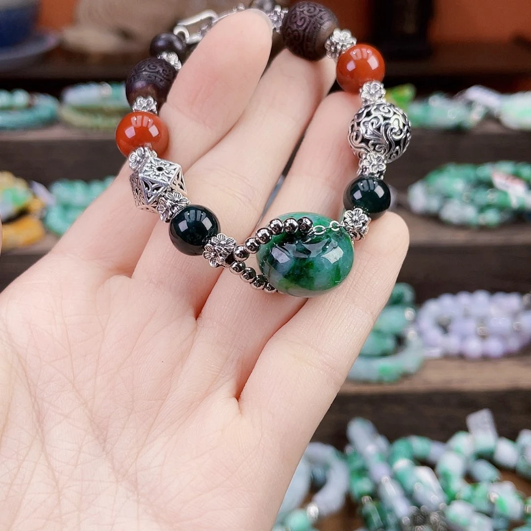 未镶嵌手链翡翠手链