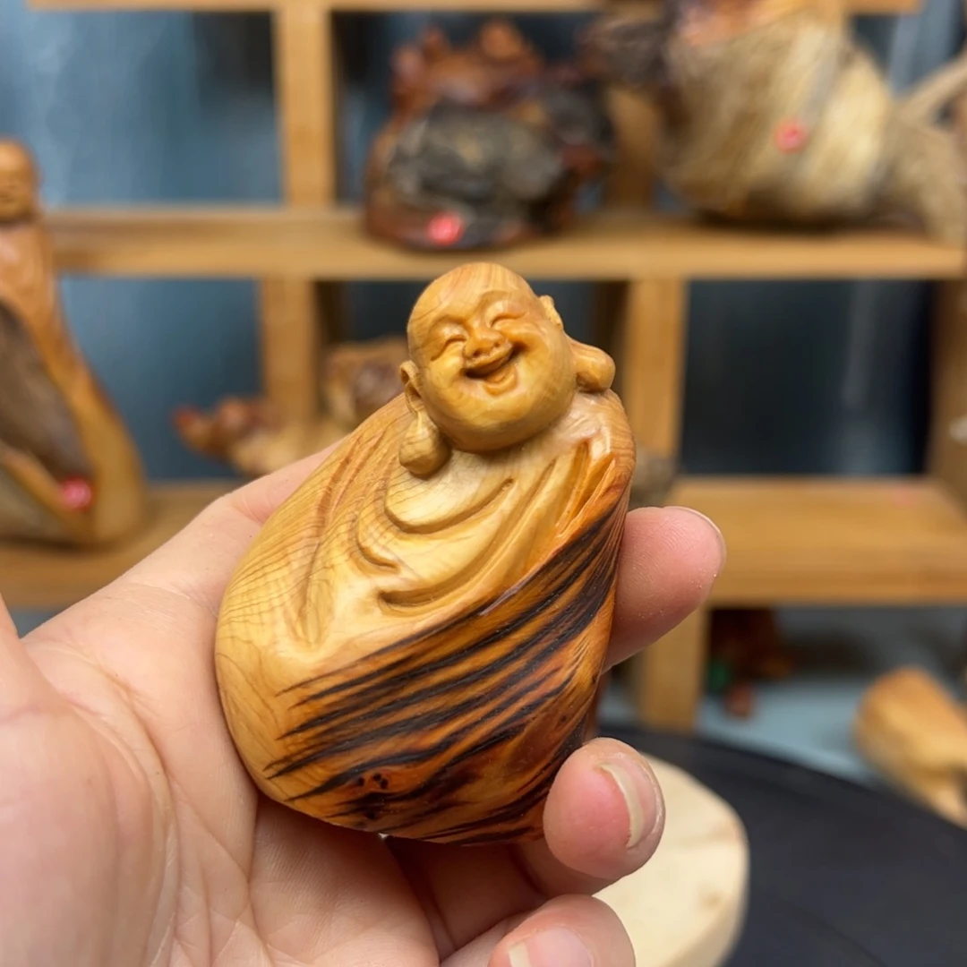 木翻*崖柏木摆件手把件