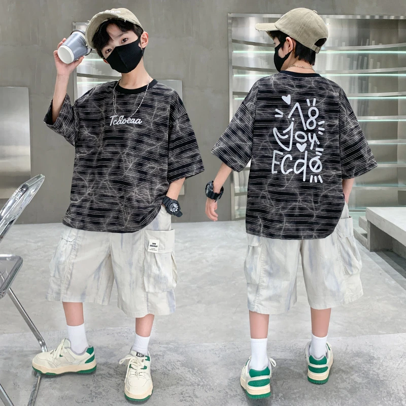 童装2025新款洋气爆款夏款宝宝婴儿夏装时髦夏天度假春款短袖套装