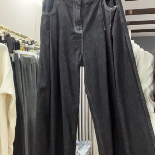 黑色xl黑金阔腿裤高品质