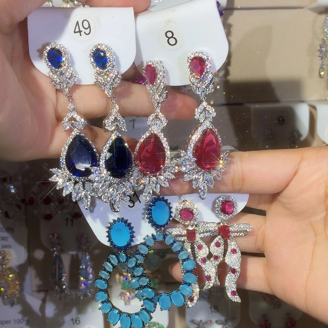 汤***酱锆石铜合金925银针