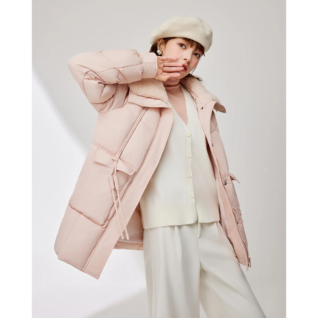 IEF/爱依服2025冬季新款时尚甜美风百搭休闲保暖别致羽绒中外套