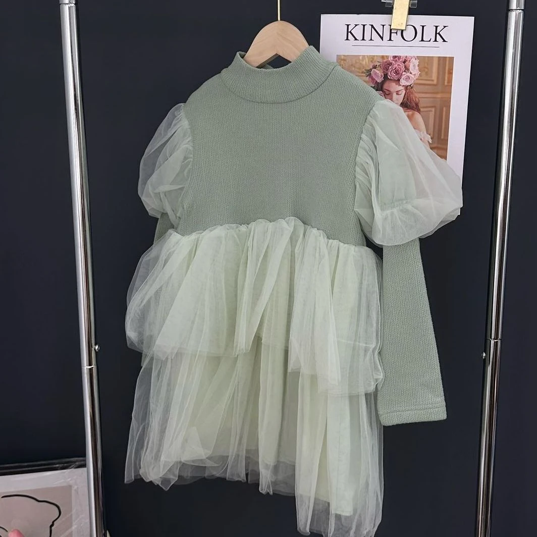 8550高端专享加绒连衣裙绿色