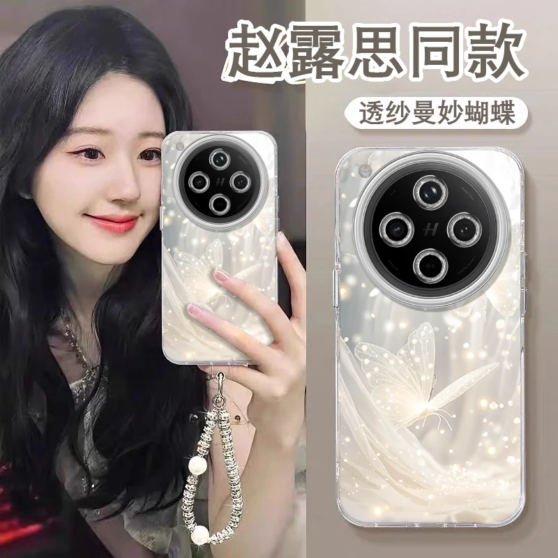 【镜头全包】适用OPPOFindX8S手机壳梦幻羽纱蝴蝶FindX8S+时尚潮