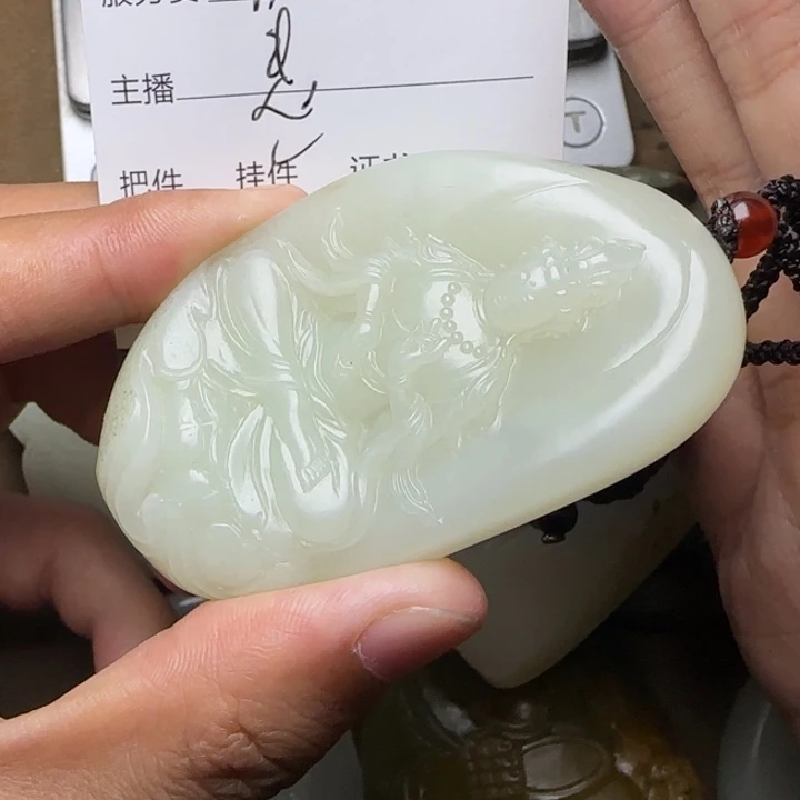 和田玉未镶嵌挂件K*