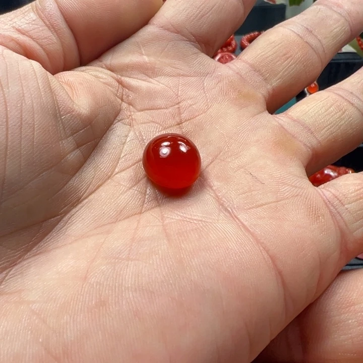 南红玛瑙天然原矿戒面未镶嵌不**已