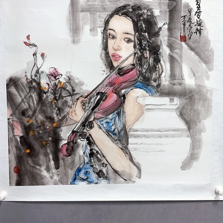 国画亲笔手绘放心去藏