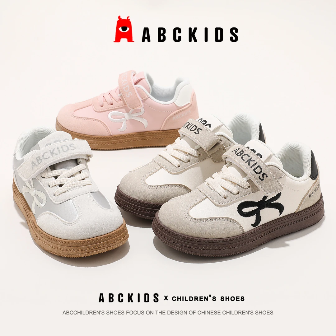 ABCkids童鞋女童运动鞋2025秋季新款厚底儿童透气休闲鞋中大童鞋