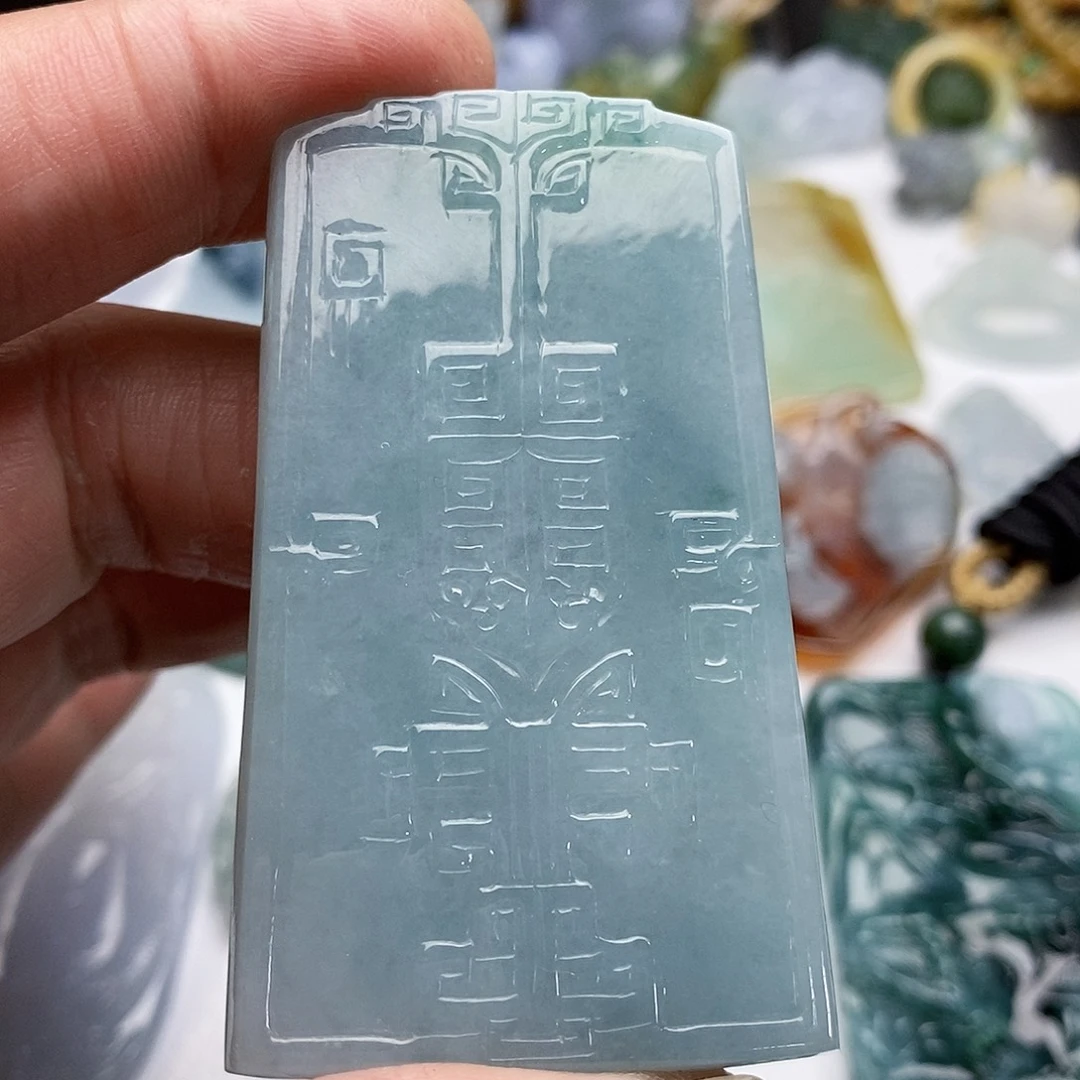颈饰未镶嵌翡翠仿古牌