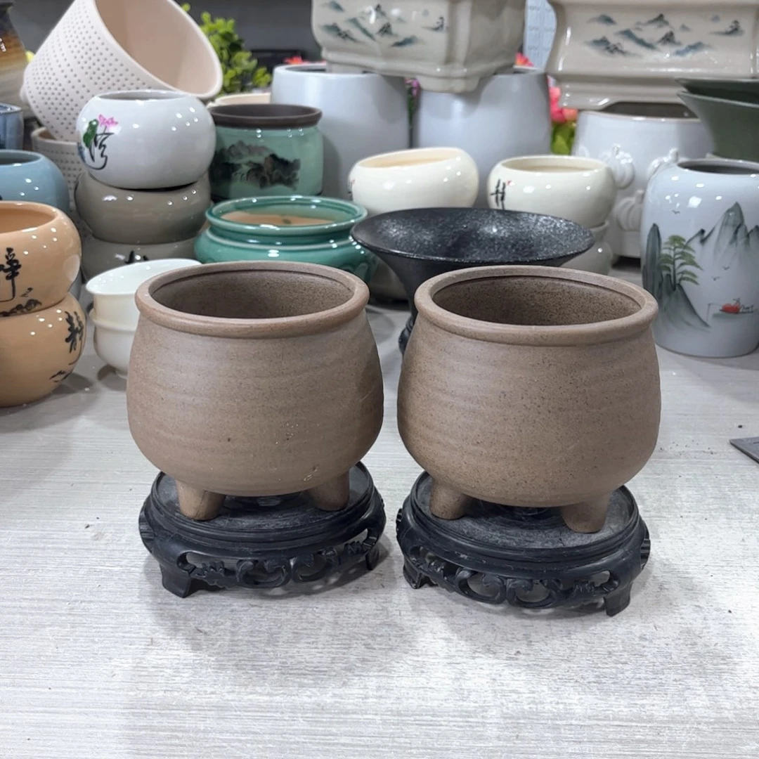 口径   9*10陶瓷绿植多肉微瑕花盆